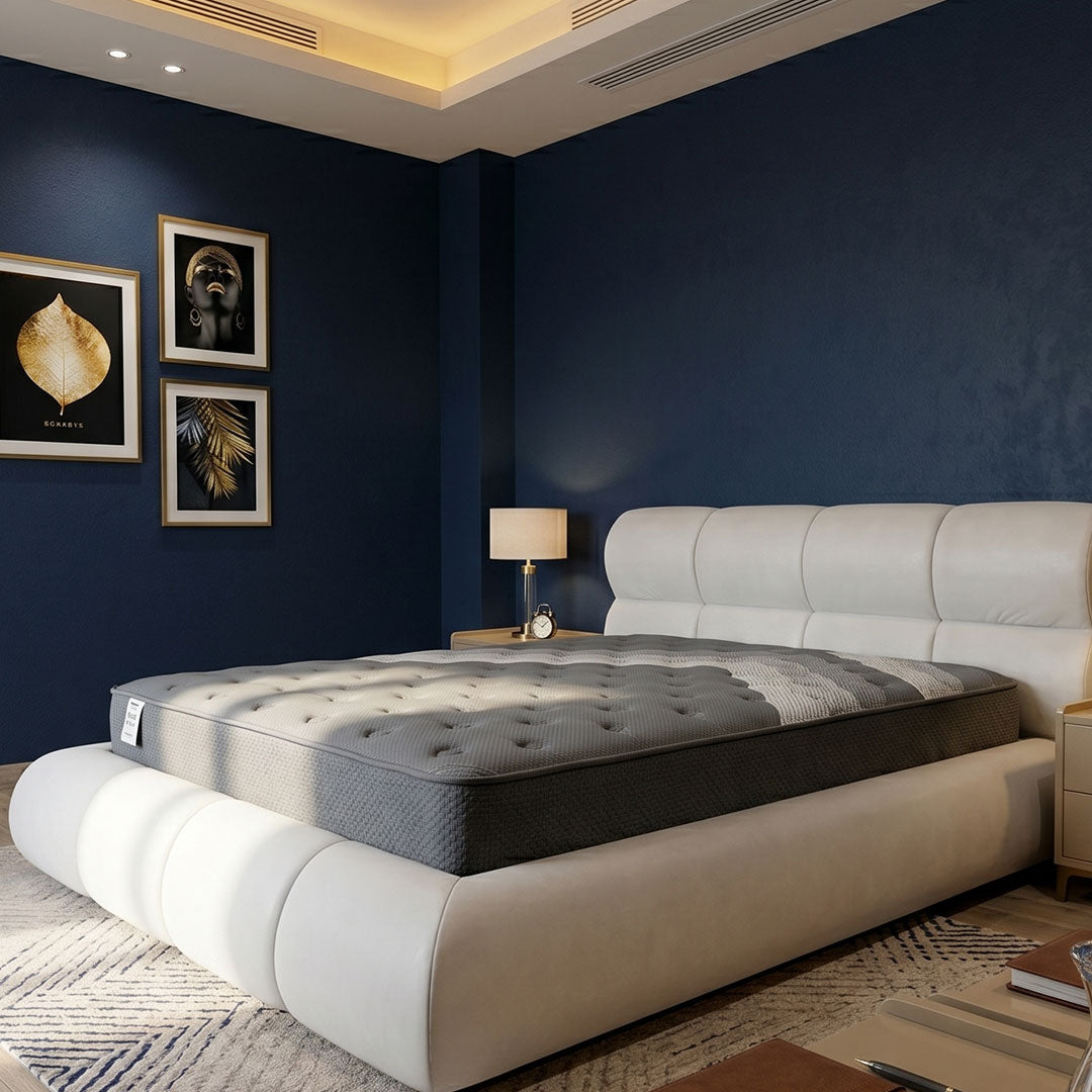 Separate pocket spring mattress with 5 cm memory foam layer 
