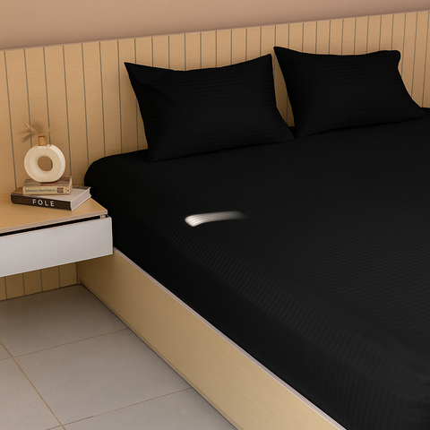 طقم ملايات استريب فندقي استك | 3 قطع