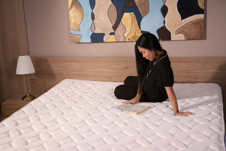 Separate pocket spring mattress with 5 cm memory foam layer 