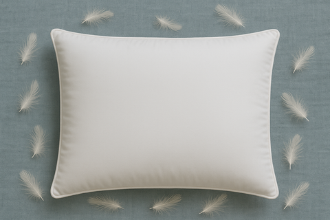 مخدة ريش طبيعي | 1300 جرام | ٥٠*٧٠ سم | ضمان ١٢ شهر