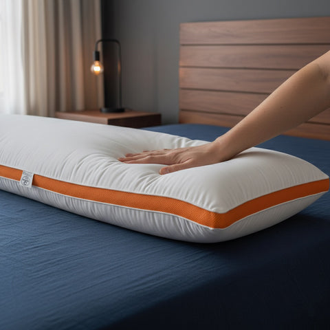 مخدة فندقية طويله بريميوم  | مايكرو فايبر | ضمان ١٢ شهر