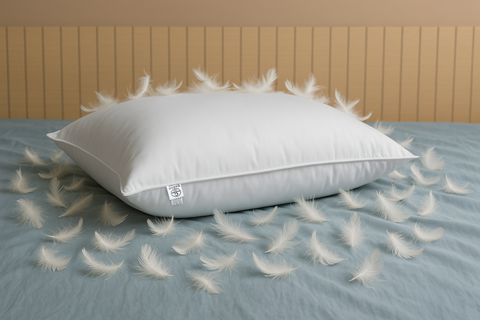 مخدة ريش طبيعي | 1300 جرام | ٥٠*٧٠ سم | ضمان ١٢ شهر