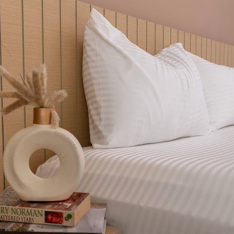 طقم ملايات استريب فندقي استك | 3 قطع